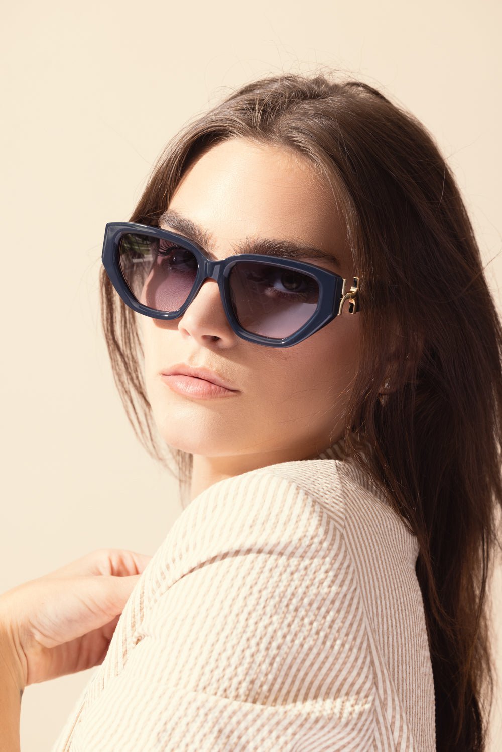 CHLOÉ-Marcie Sunglasses-BLUE/BLU