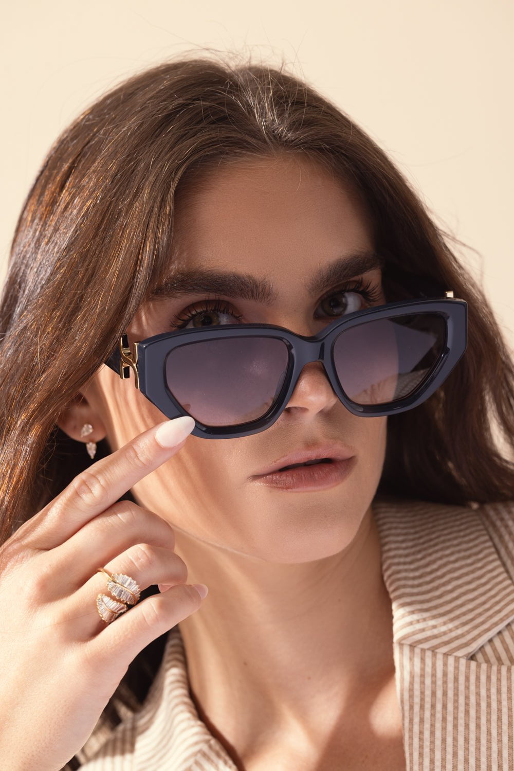 CHLOÉ-Marcie Sunglasses-BLUE/BLU