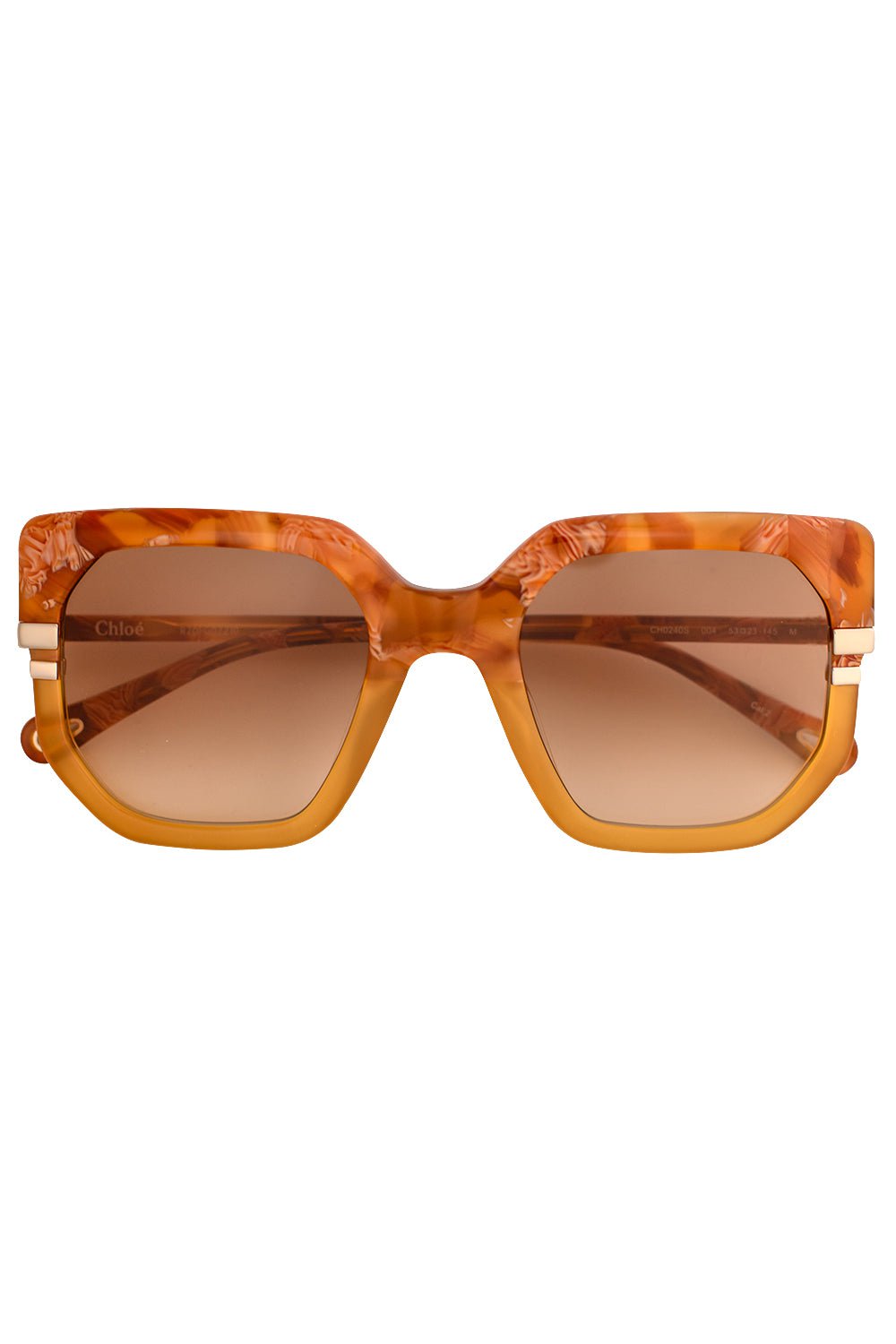 CHLOÉ-Butterfly Gradient Sunglasses-BRN/BRN