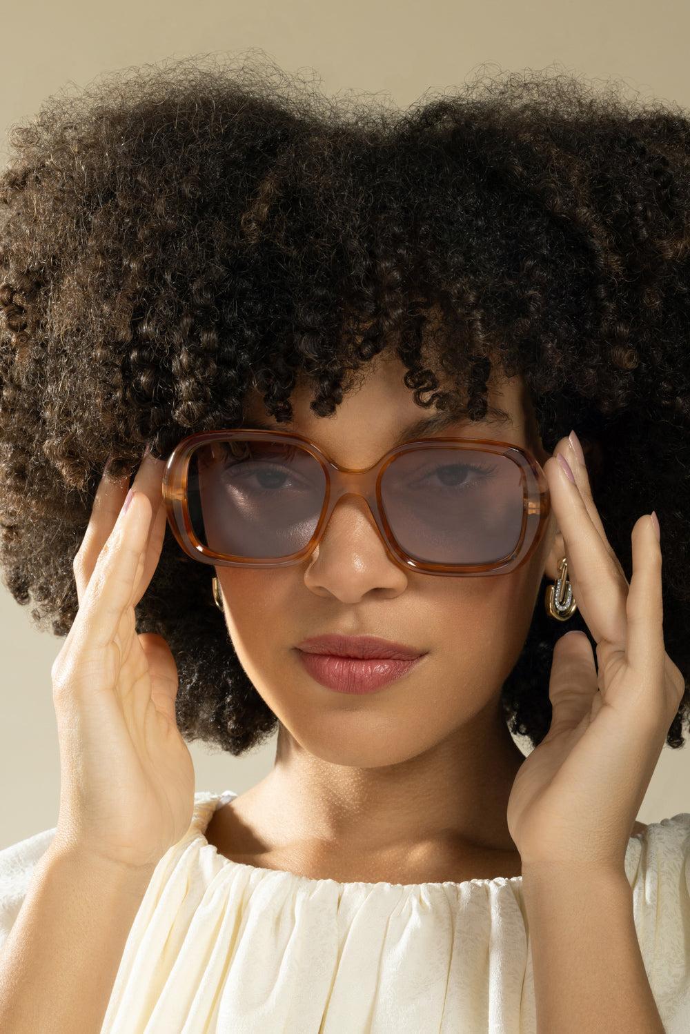 Gayia Sunglasses-BROWN-ACCESSORIESUNGLASSES-CHLOÉ