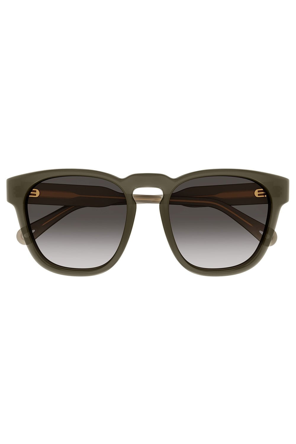 CHLOÉ-Rectangle Sunglasses-BRWN/GRY