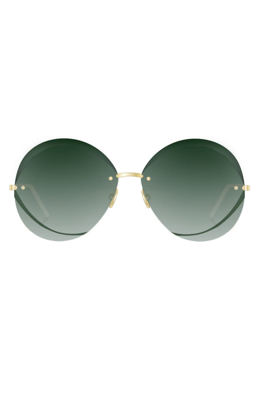 CHLOÉ-Rimless Sunglasses-GLD/GRN