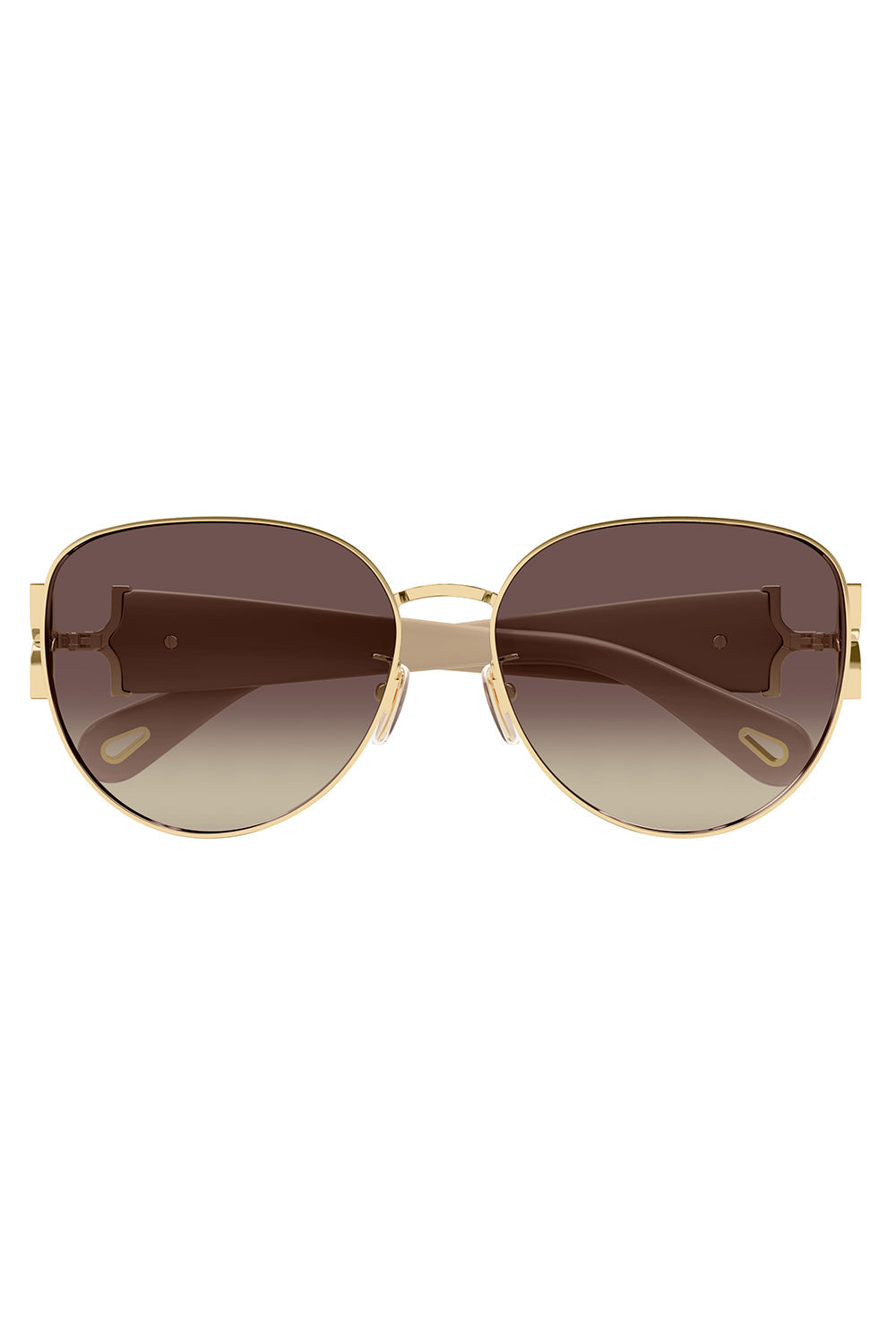 Oval Aviator Sunglasses-GLDIVOBR-ACCESSORIESUNGLASSES-CHLOÉ