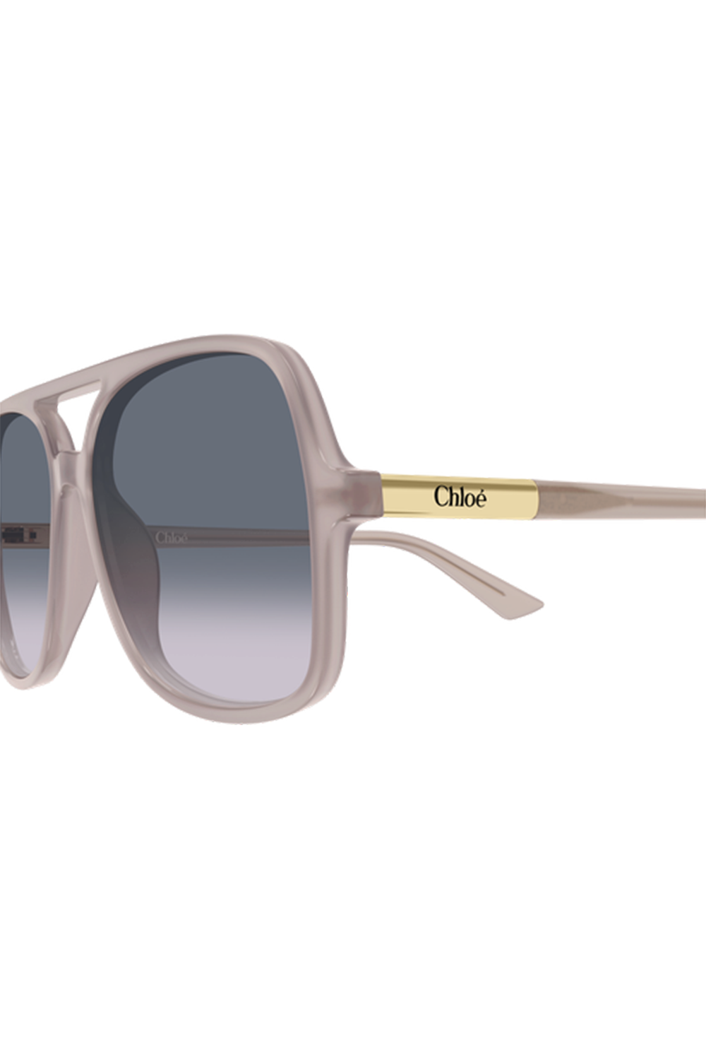 Oversized Aviator Sunglasses-GREY-ACCESSORIESUNGLASSES-CHLOÉ