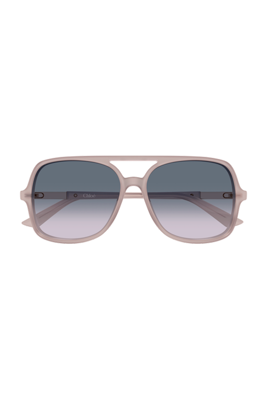 Oversized Aviator Sunglasses-GREY-ACCESSORIESUNGLASSES-CHLOÉ