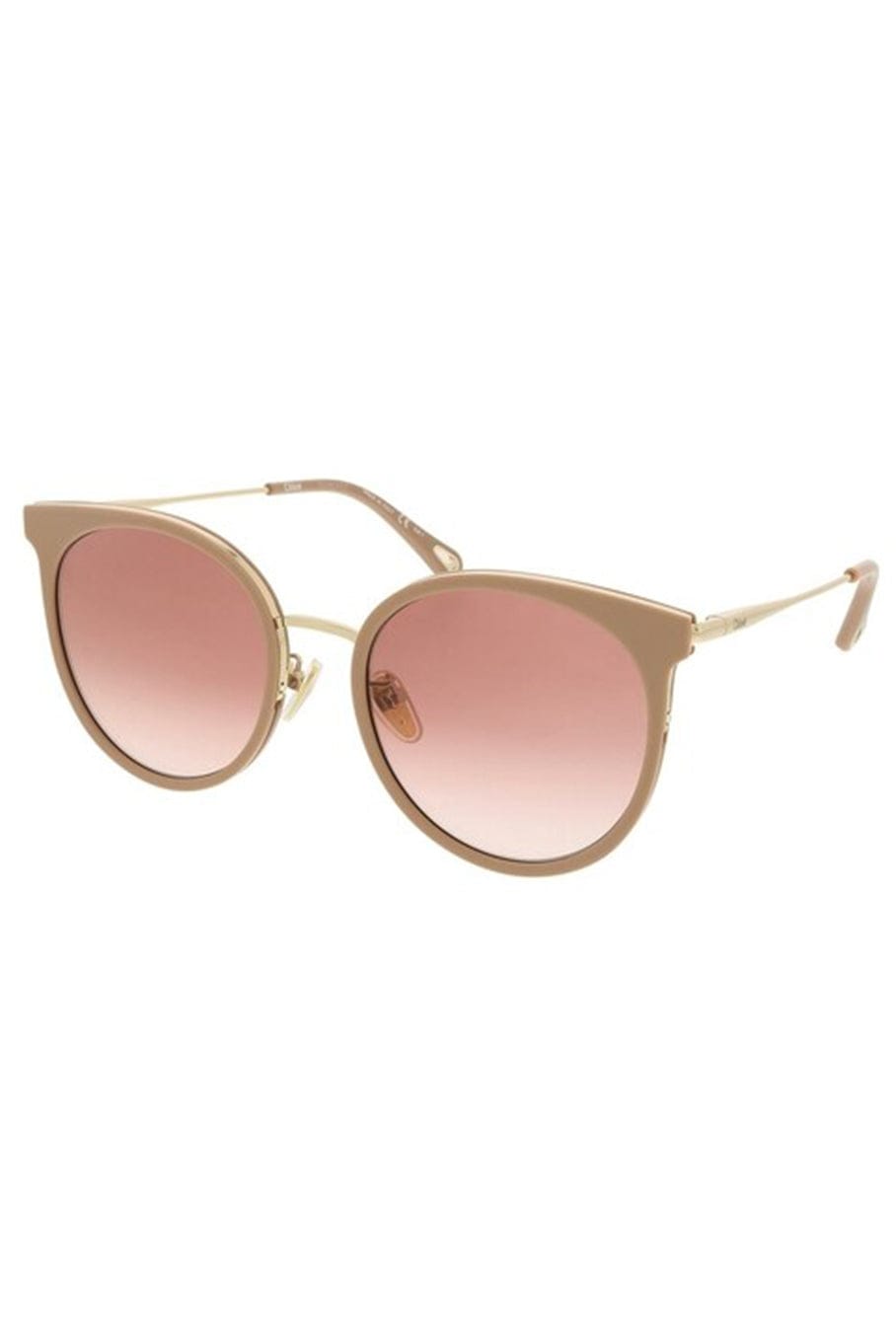 CHLOÉ-Acetate Sunglasses - Nude Orange-NDE/ORNG