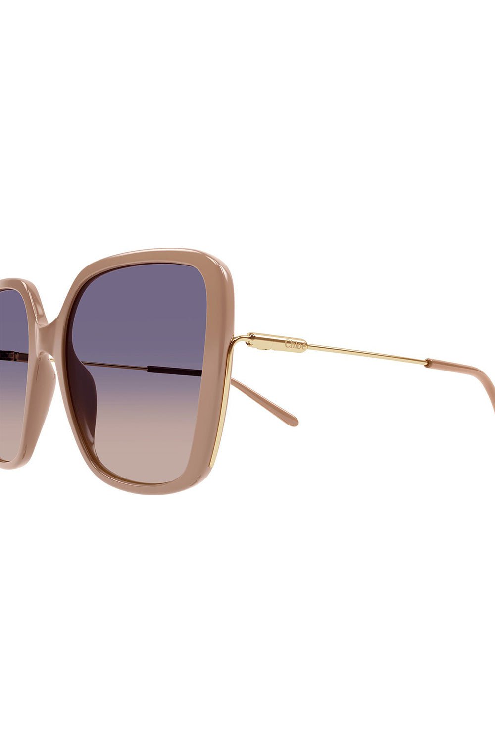 CHLOÉ-Elys Square Sunglasses - Nude-ND/GD/BL