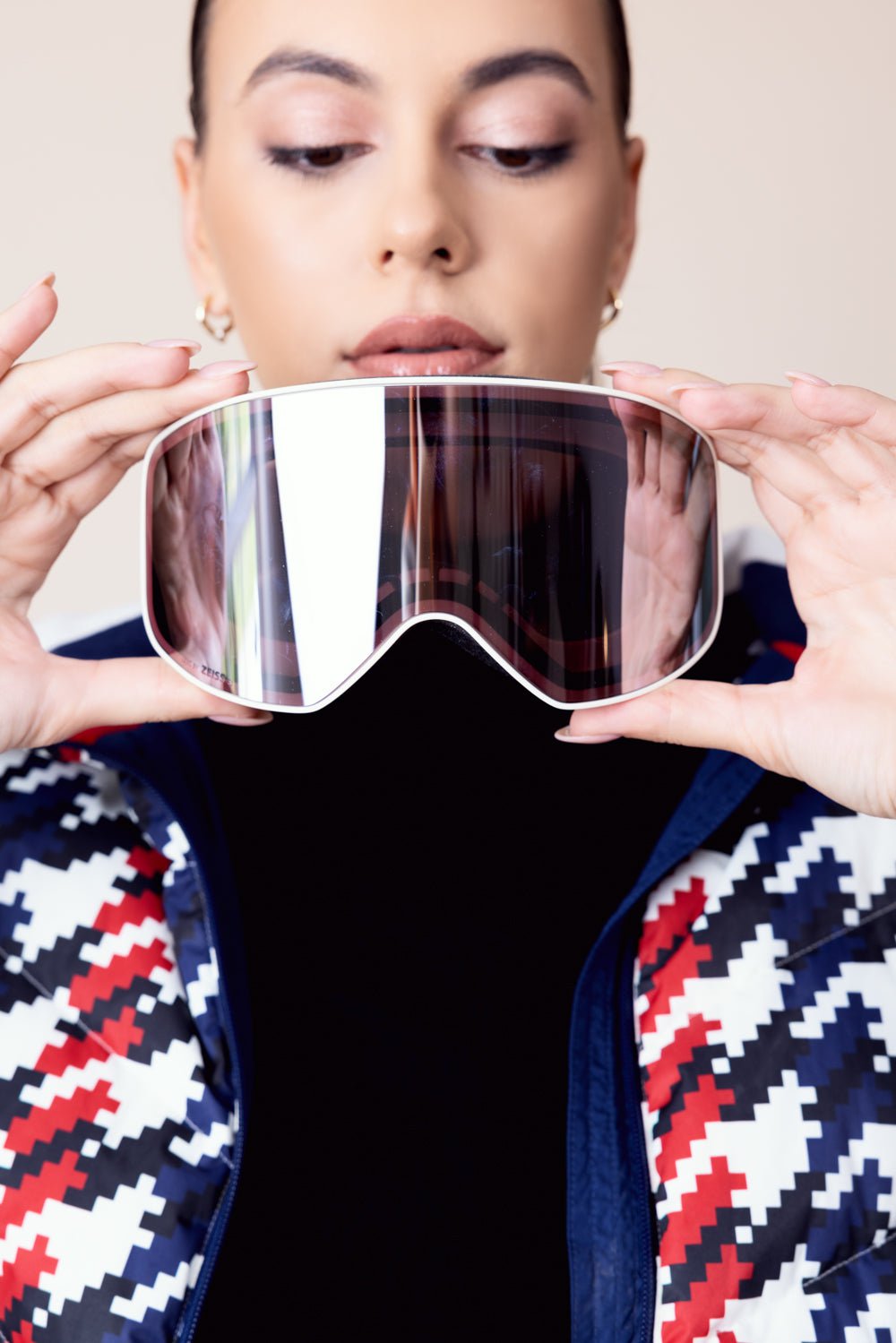 CHLOÉ-Cassidy Ski Goggles - White Violet-WH/WH/VI