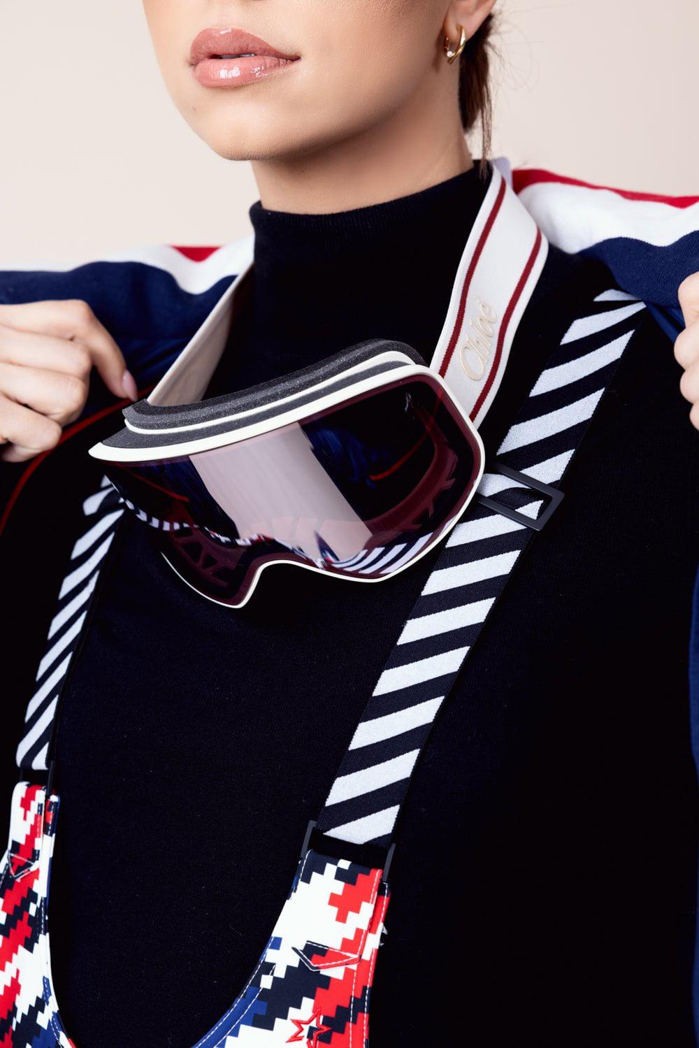 Cassidy Ski Goggles - White Violet | CHLOÉ – Marissa Collections