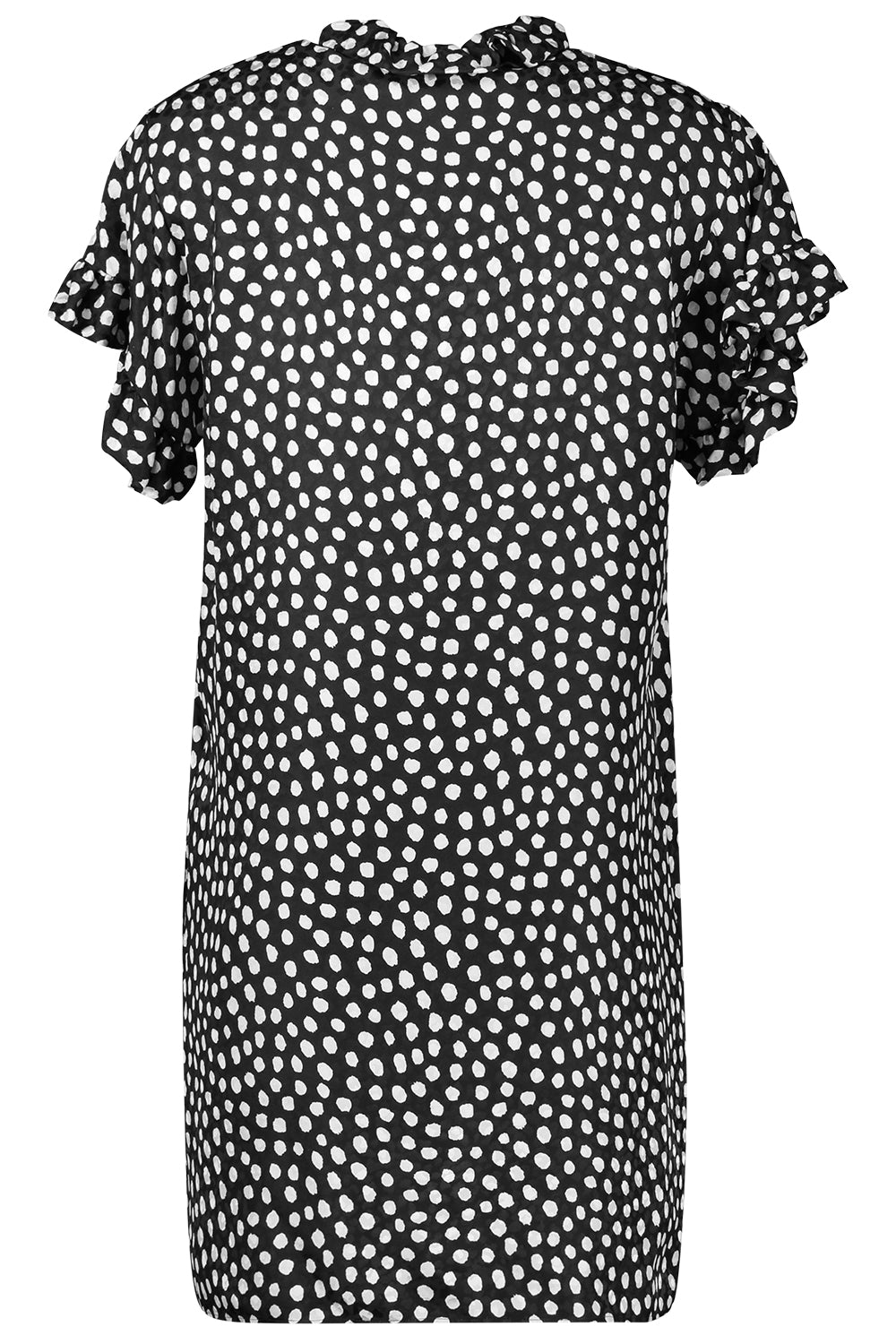 Silk Mini Ruffle Dress-ANIMAL-36-CLOTHINGDRESSCASUAL-CHLOÉ