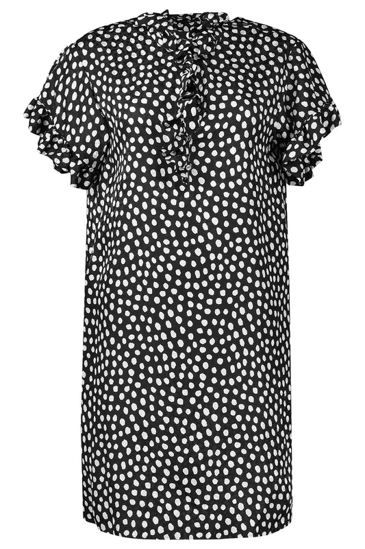 Silk Mini Ruffle Dress-ANIMAL-36-CLOTHINGDRESSCASUAL-CHLOÉ