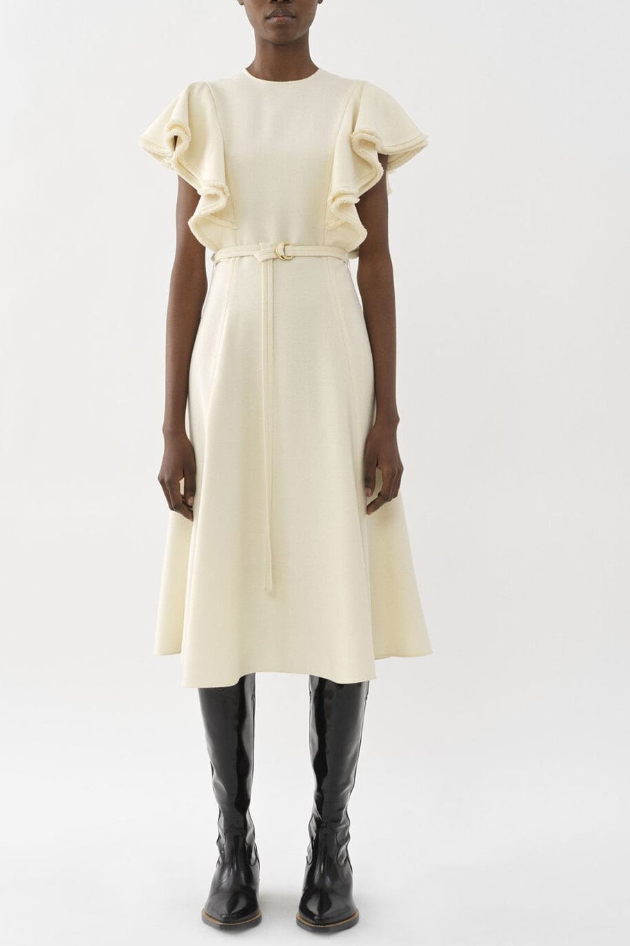 CHLOÉ-Belted Midi Dress-