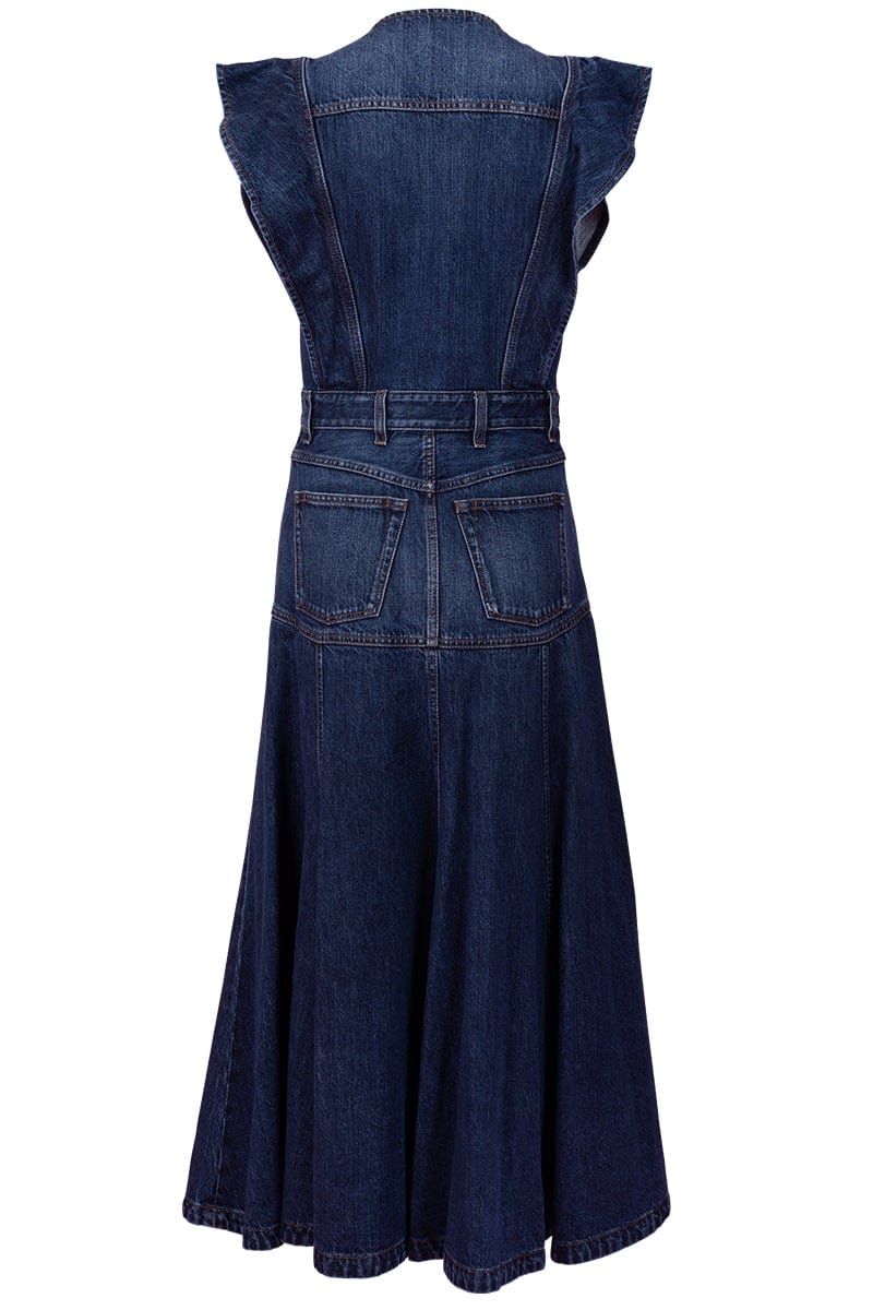 CHLOÉ-Denim Maxi Dress-