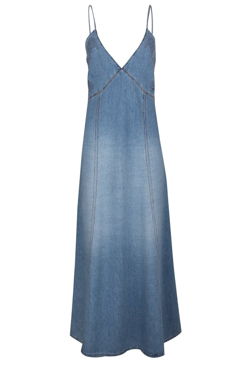 Long Flare Denim Dress | CHLO Marissa Collections Long Flare Denim Dress | CHLO Marissa Collections