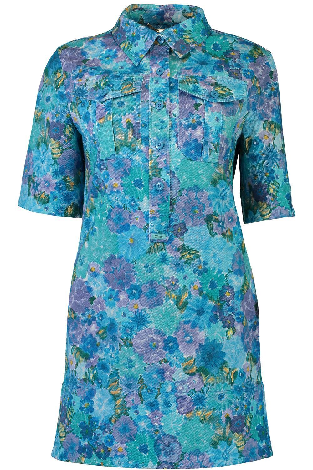 Mini Polo Dress-MULTI-36-CLOTHINGDRESSCASUAL-CHLOÉ