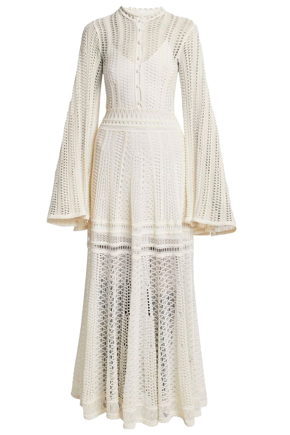 CHLOÉ-Eyelet Knit Maxi Dress-ICONMILK