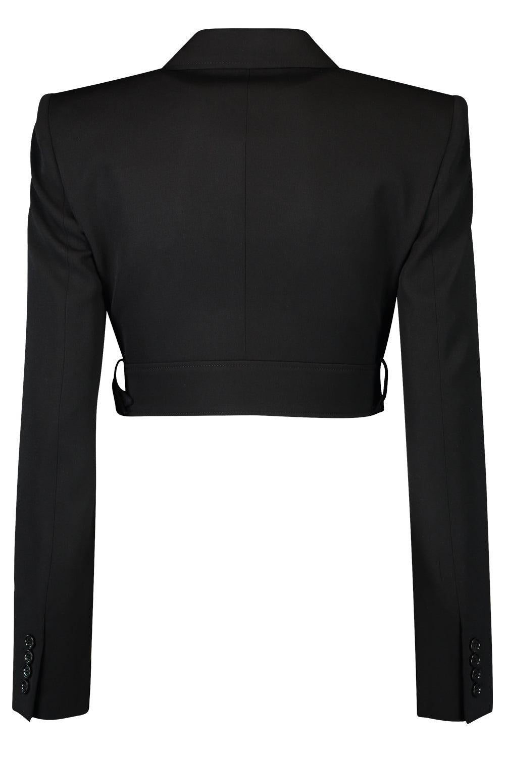 Spencer Crop Jacket-BLACK-36-CLOTHINGJACKETBLAZERS-CHLOÉ