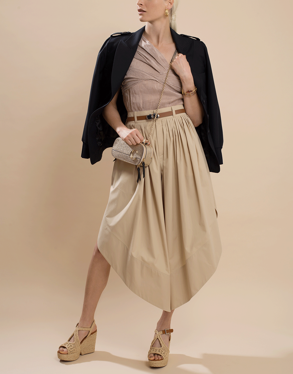 CHLOÉ-Long Sleeve Cargo Jacket-ABYSSBLU