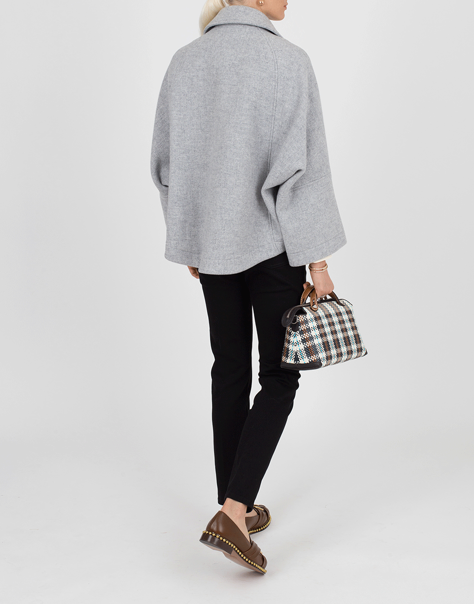 CHLOÉ-Wool Capelet Jacket-