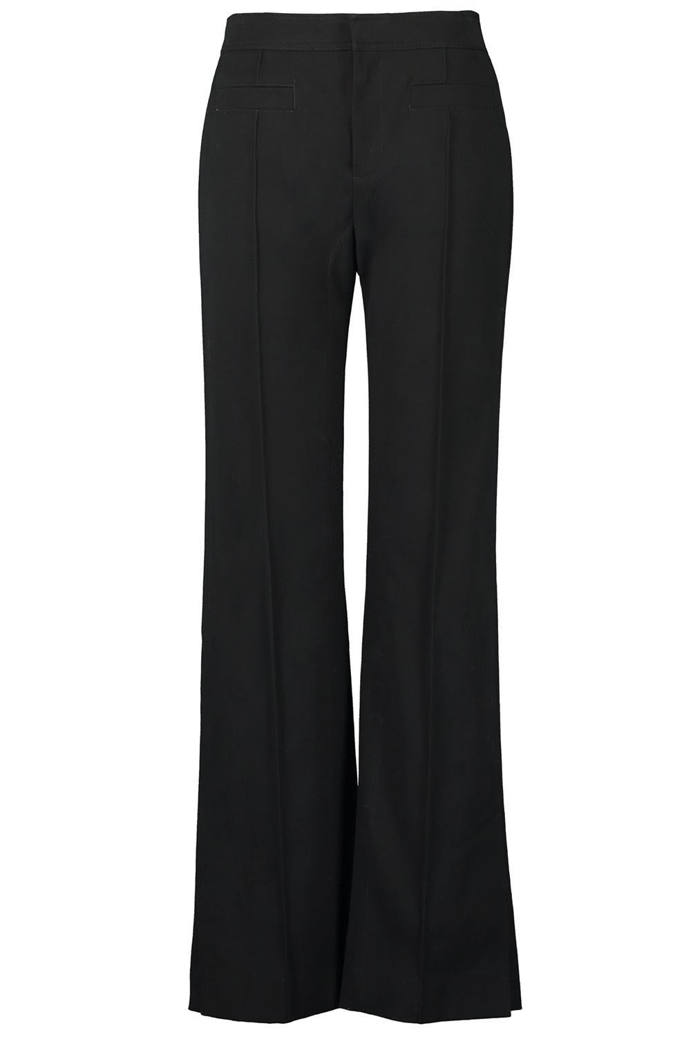 Tailored Soft Cavalry Cotton Pant-BLACK-38-CLOTHINGPANTCASUAL-CHLOÉ