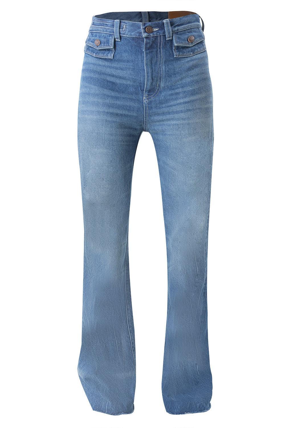 Flare Jeans-OCEANBLU-27-CLOTHINGPANTDENIM-CHLOÉ