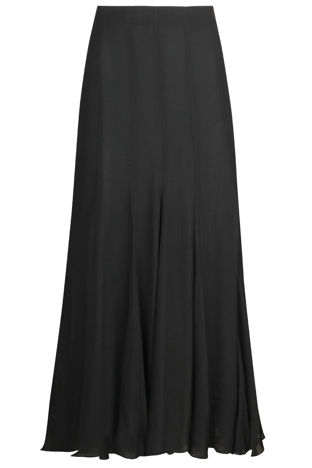 Fluid Maxi Skirt-BLACK-36-CLOTHINGSKIRTMAXI-CHLOÉ