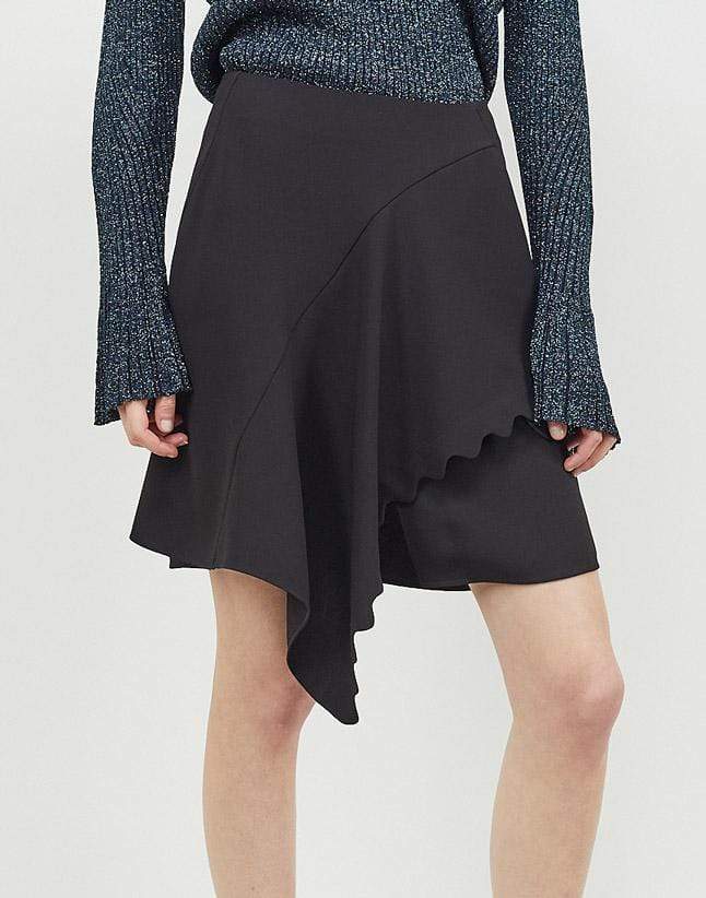 CHLOÉ-Asymmetrical Drape Skirt-