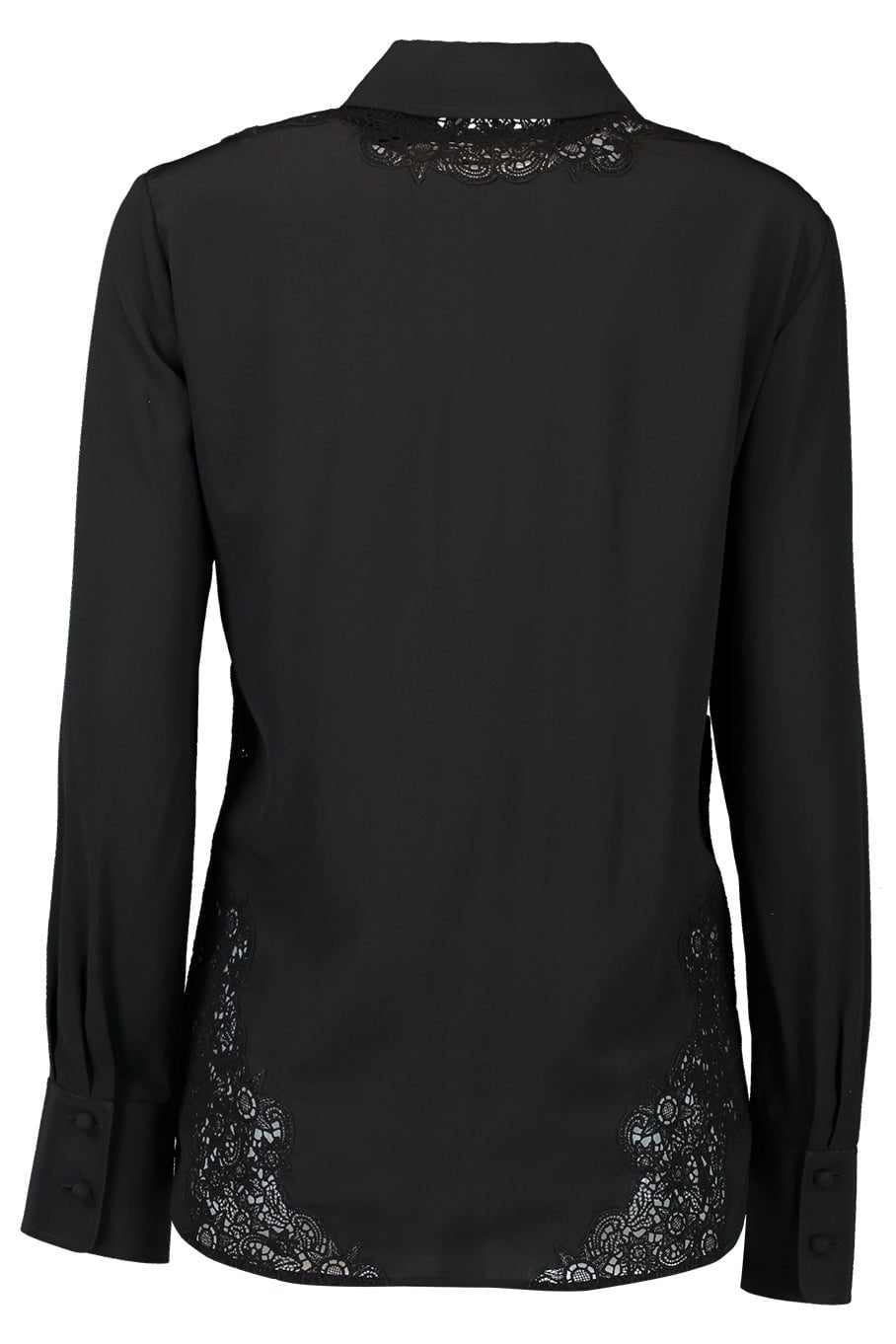 CHLOÉ-Long Sleeve Button Down Blouse - Black-