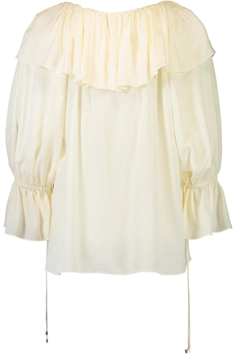 Fluid Ruffle Top-CREAM-34-CLOTHINGTOPBLOUSE-CHLOÉ
