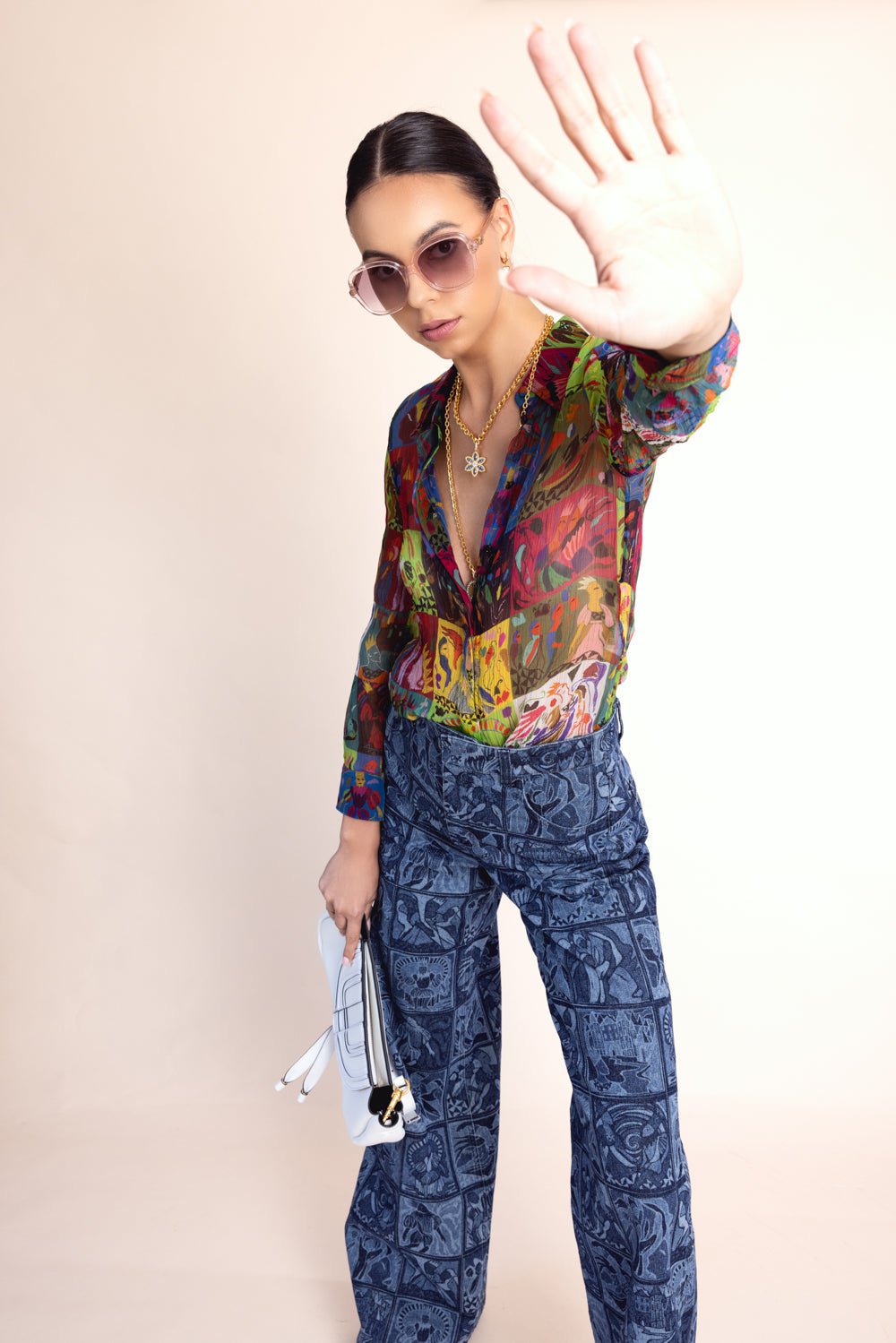 CHLOÉ-Classic Slim Blouse-