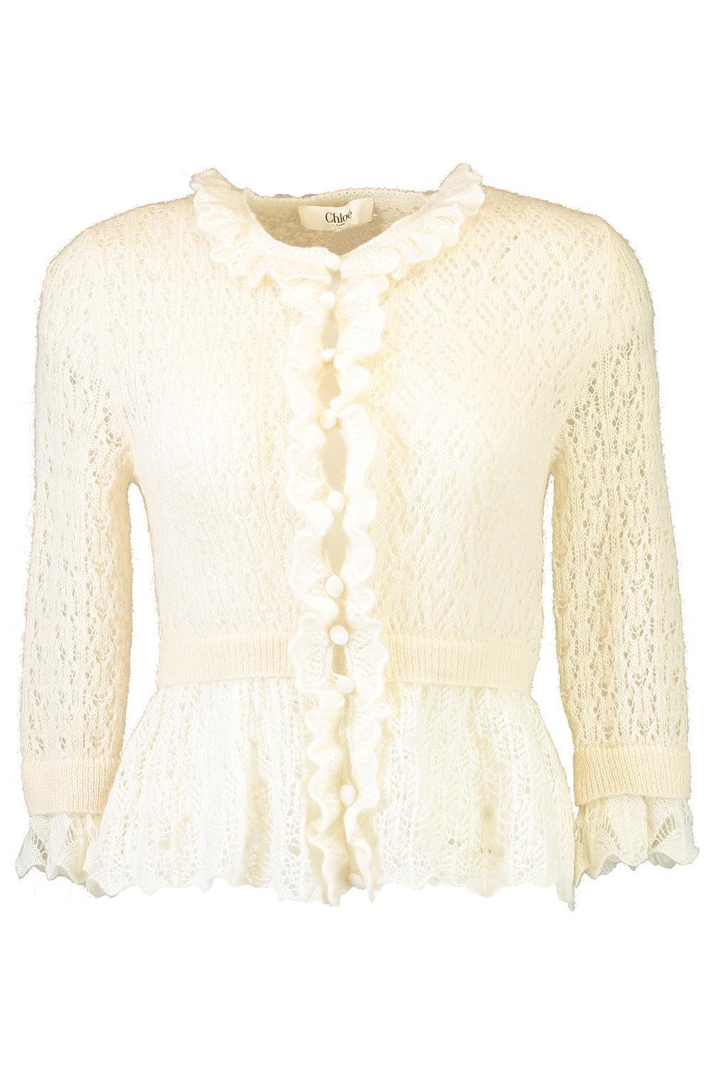 Cropped Ruffle Sweater | CHLOÉ – Marissa Collections