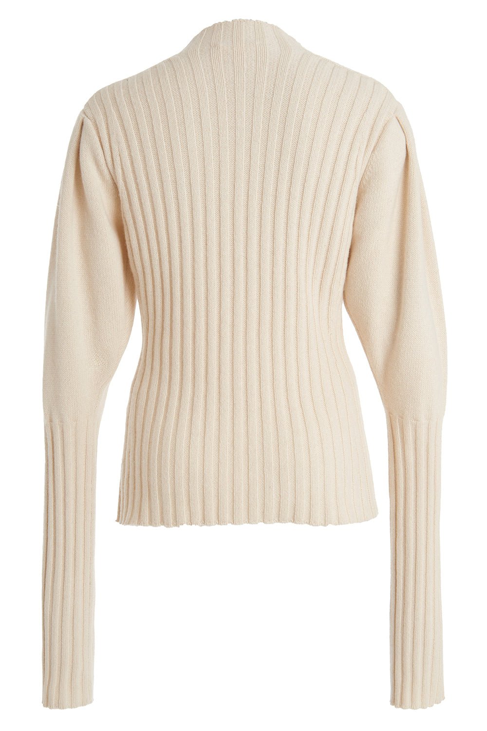 CHLOÉ-Mock Neck Ribbed Sweater-