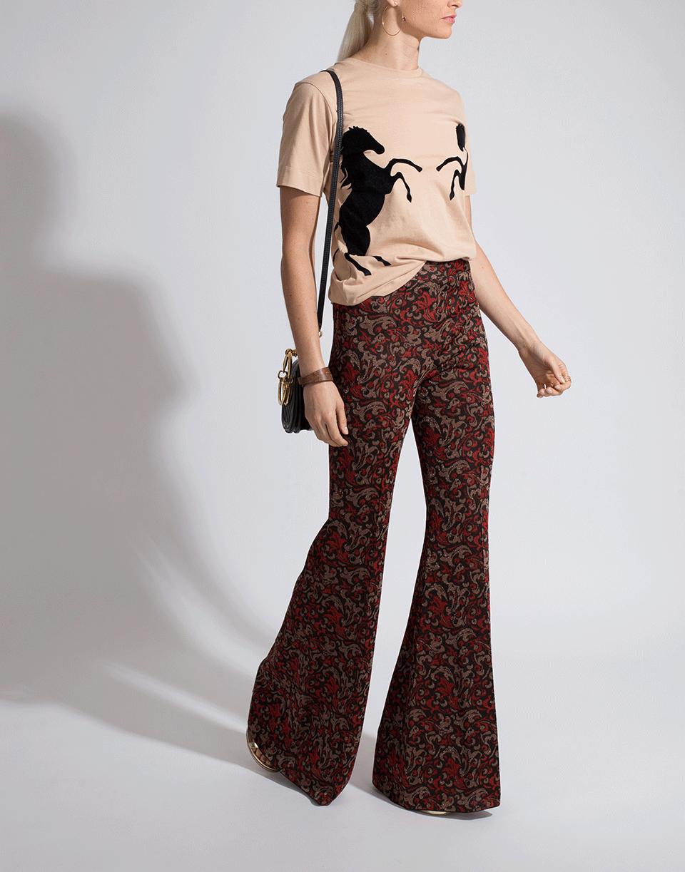 CHLOÉ-Black Horses Tee-