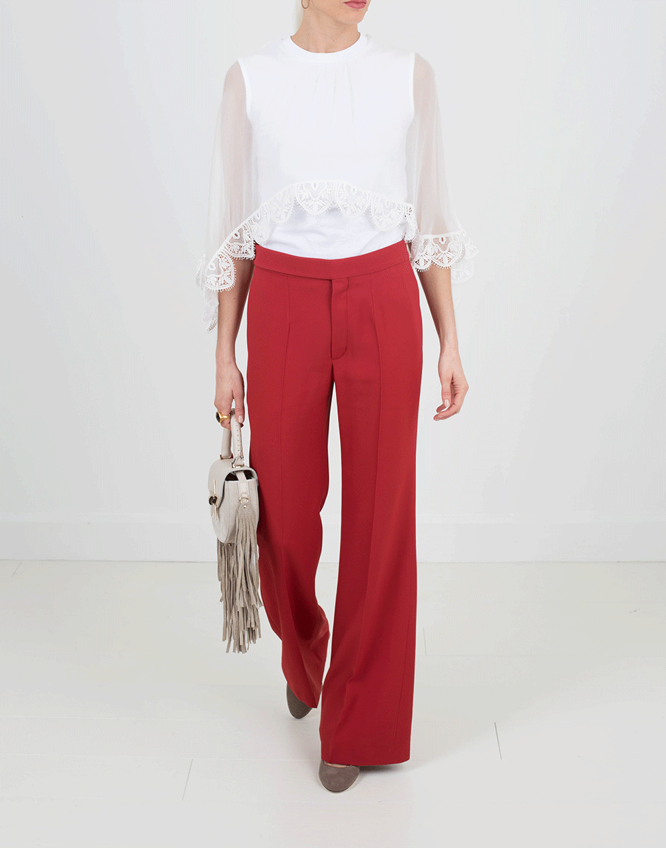 CHLOÉ-Tee Shirt With Overlay-