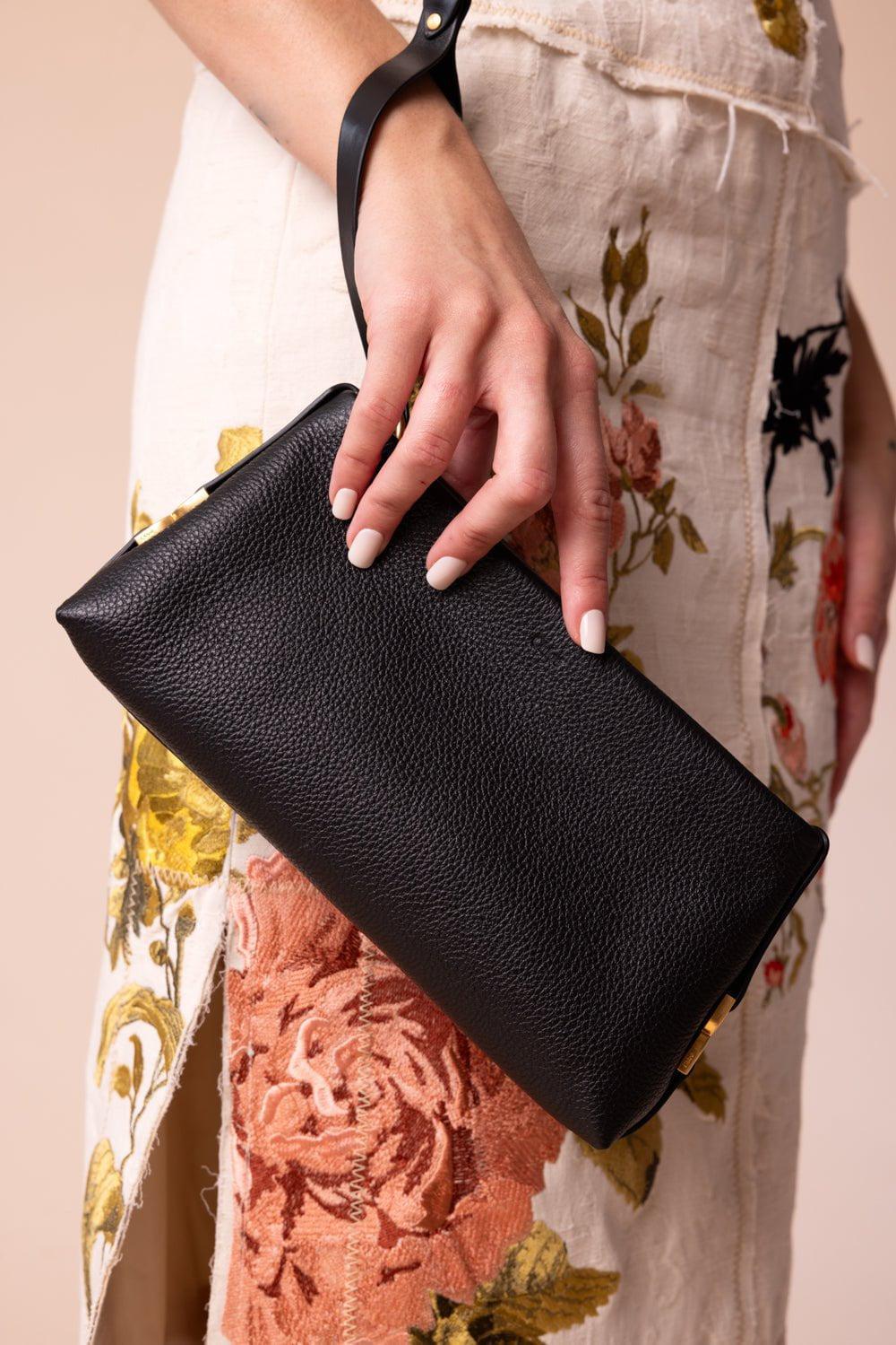 CHLOÉ-Marcie Clutch - Black-BLACK