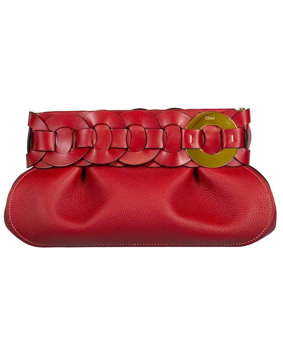 CHLOÉ-Darryl Clutch-RED