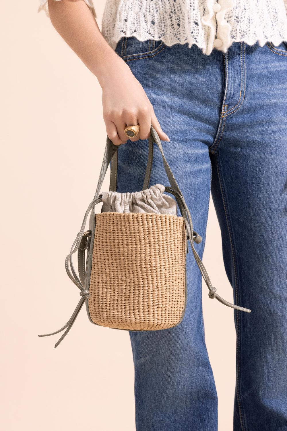 Small Woody Basket Bag - Aloe Green-ALOE GRN-HANDBAGSHOULDER-CHLOÉ