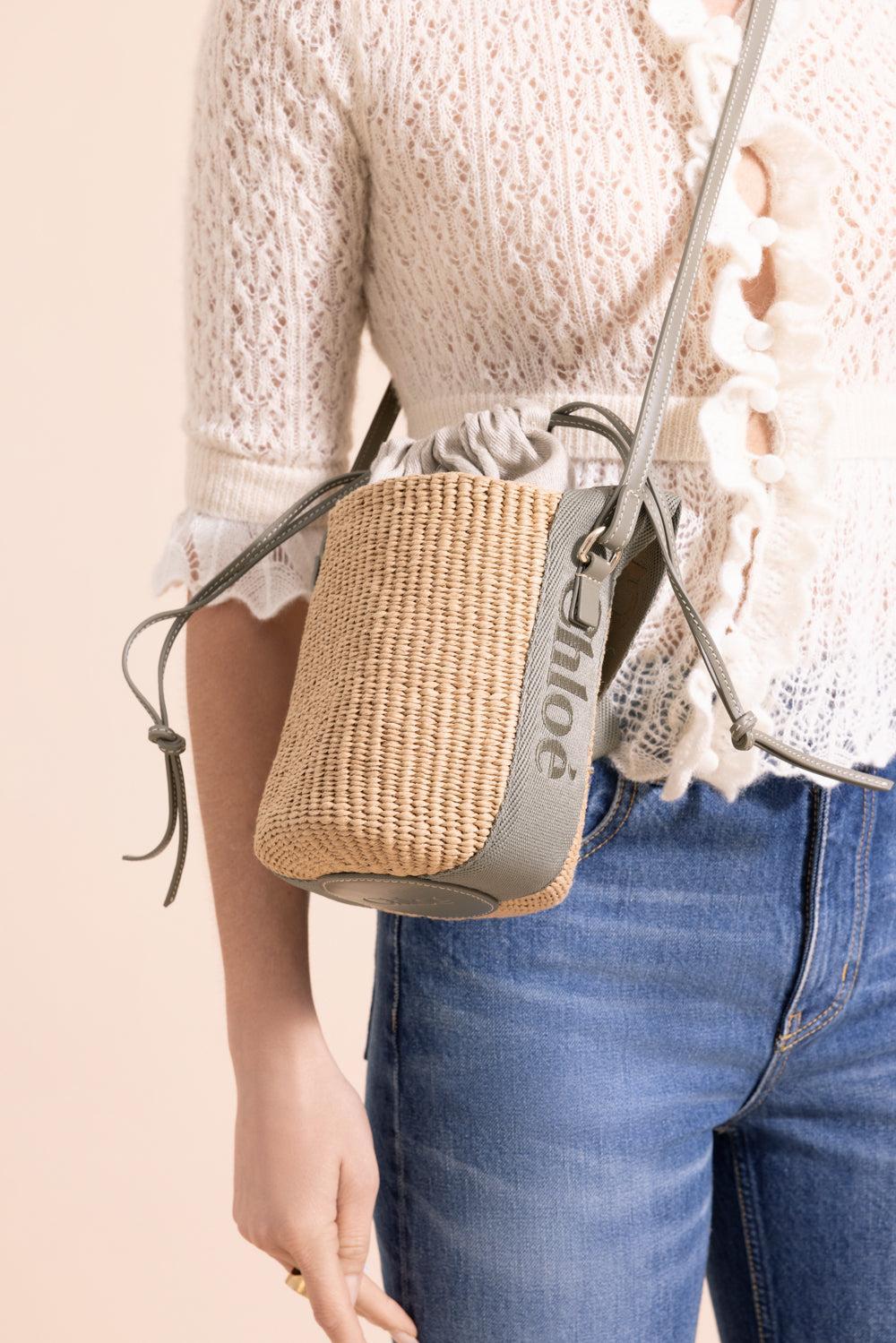 Small Woody Basket Bag - Aloe Green-ALOE GRN-HANDBAGSHOULDER-CHLOÉ