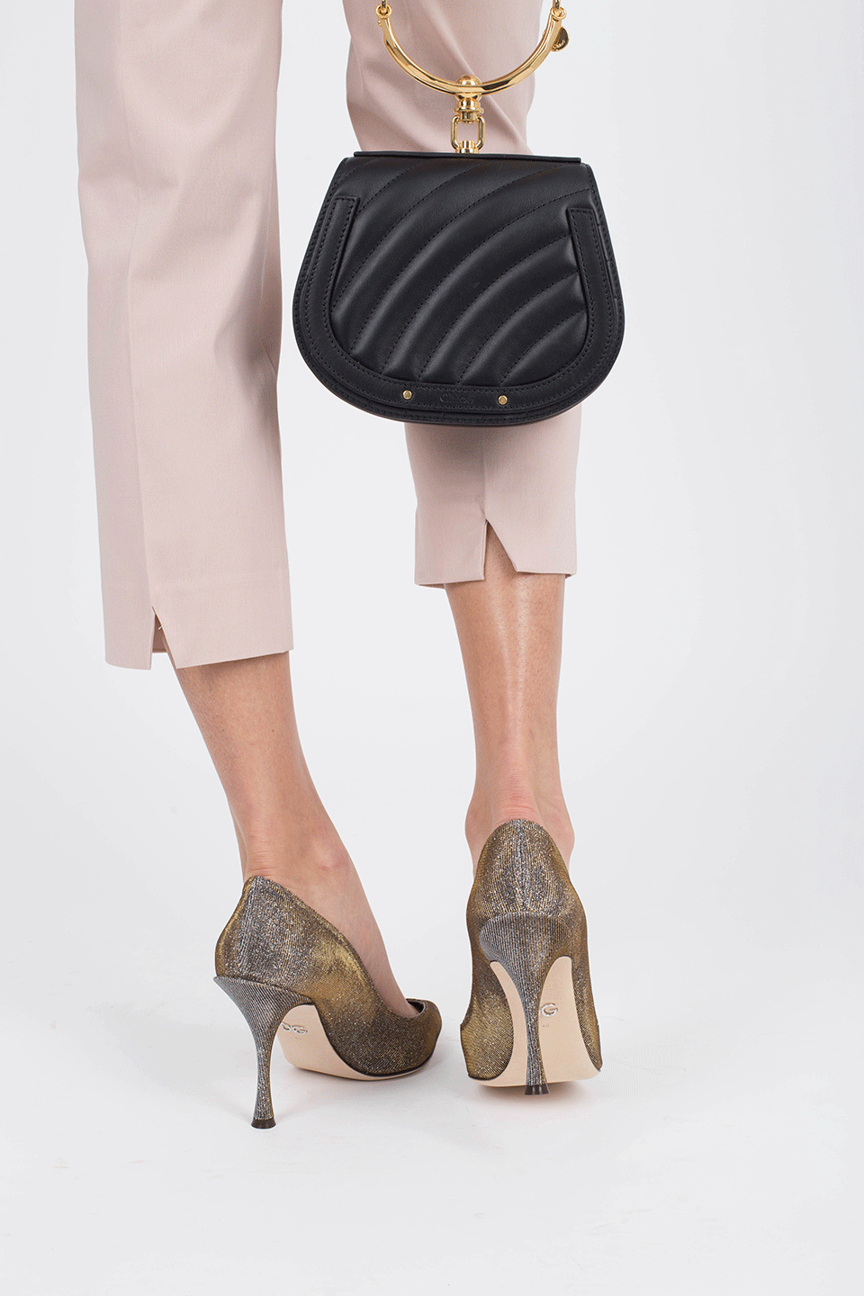 CHLOÉ-Nile Crossbody Handbag-BLACK