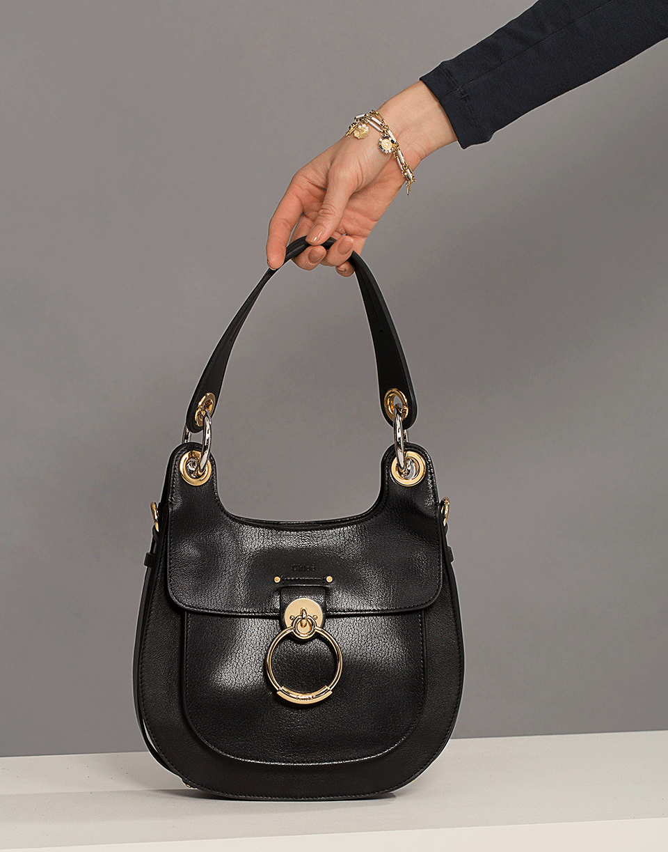 CHLOÉ-Tess Hobo Bag-BLACK