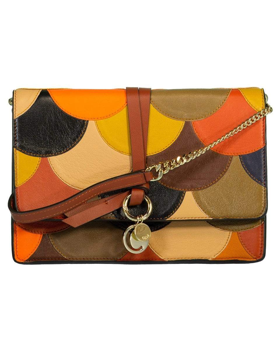 CHLOÉ-Alphabet Shoulder Bag-BROWN