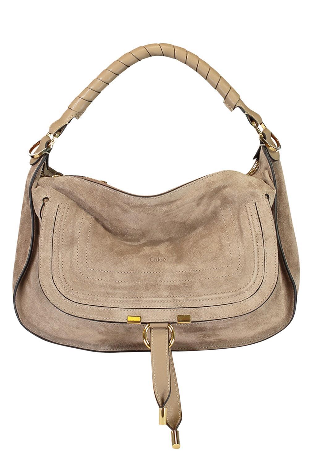 Marcie Small Shoulder Bag-BROWN-HANDBAGSHOULDER-CHLOÉ