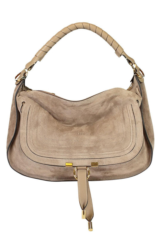Marcie Small Shoulder Bag-BROWN-HANDBAGSHOULDER-CHLOÉ