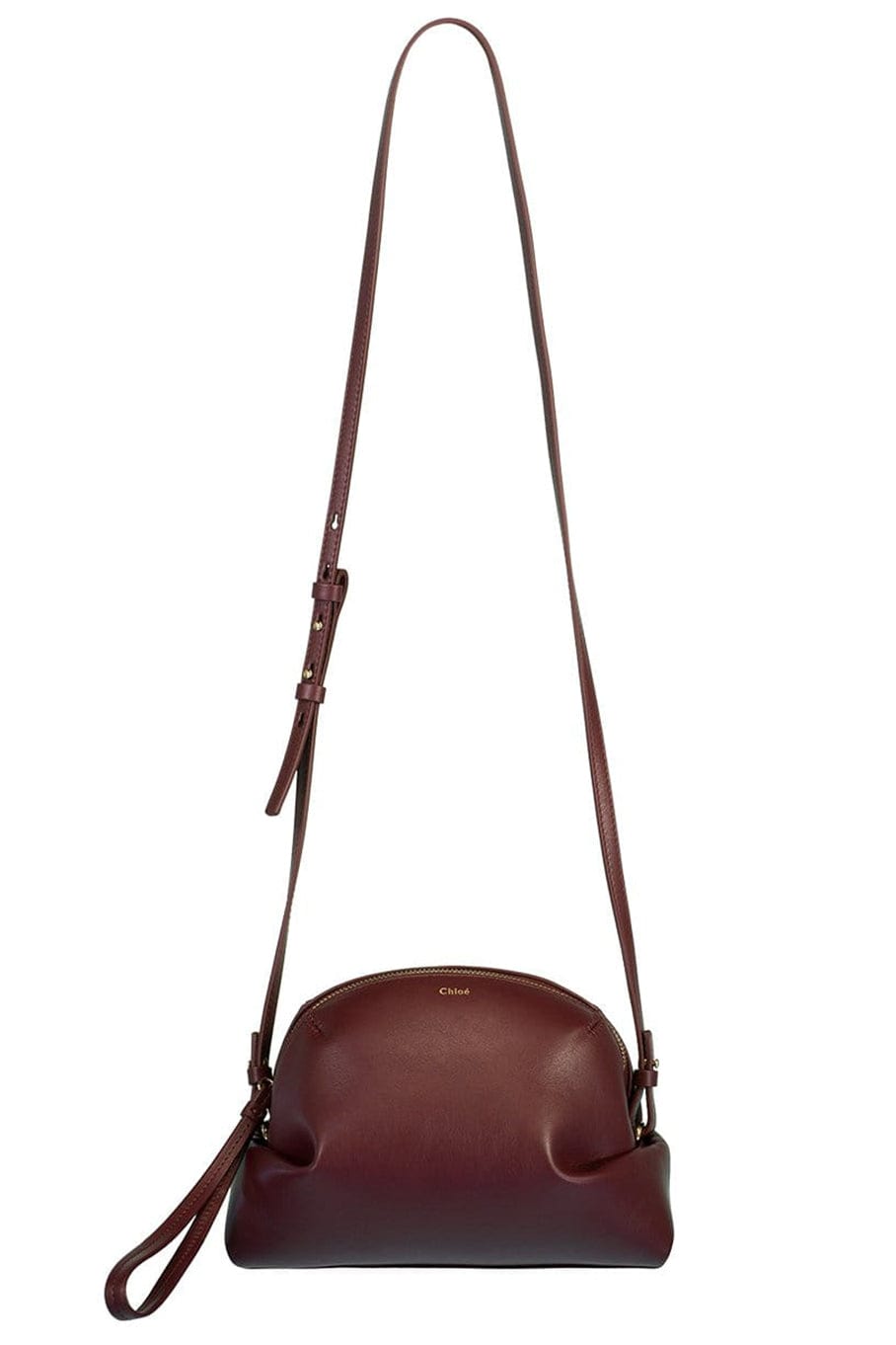 CHLOÉ-Judy Shoulder Bag - Burgundy-BURGUNDY