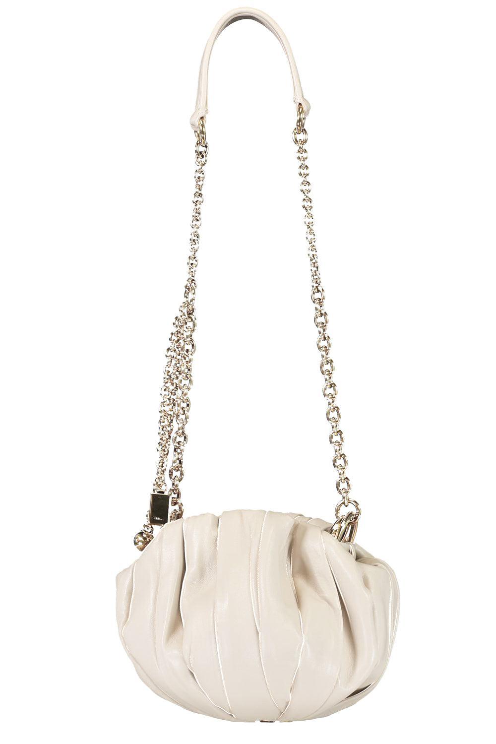 Chloé Plissé Shoulder Bag-CREAM-HANDBAGSHOULDER-CHLOÉ
