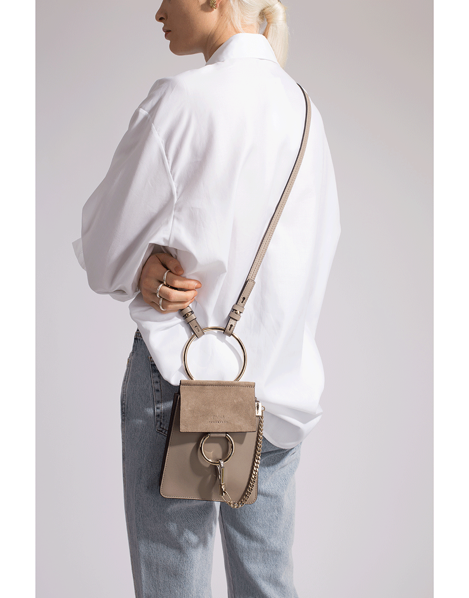 CHLOÉ-Faye Mini Bag-GREY