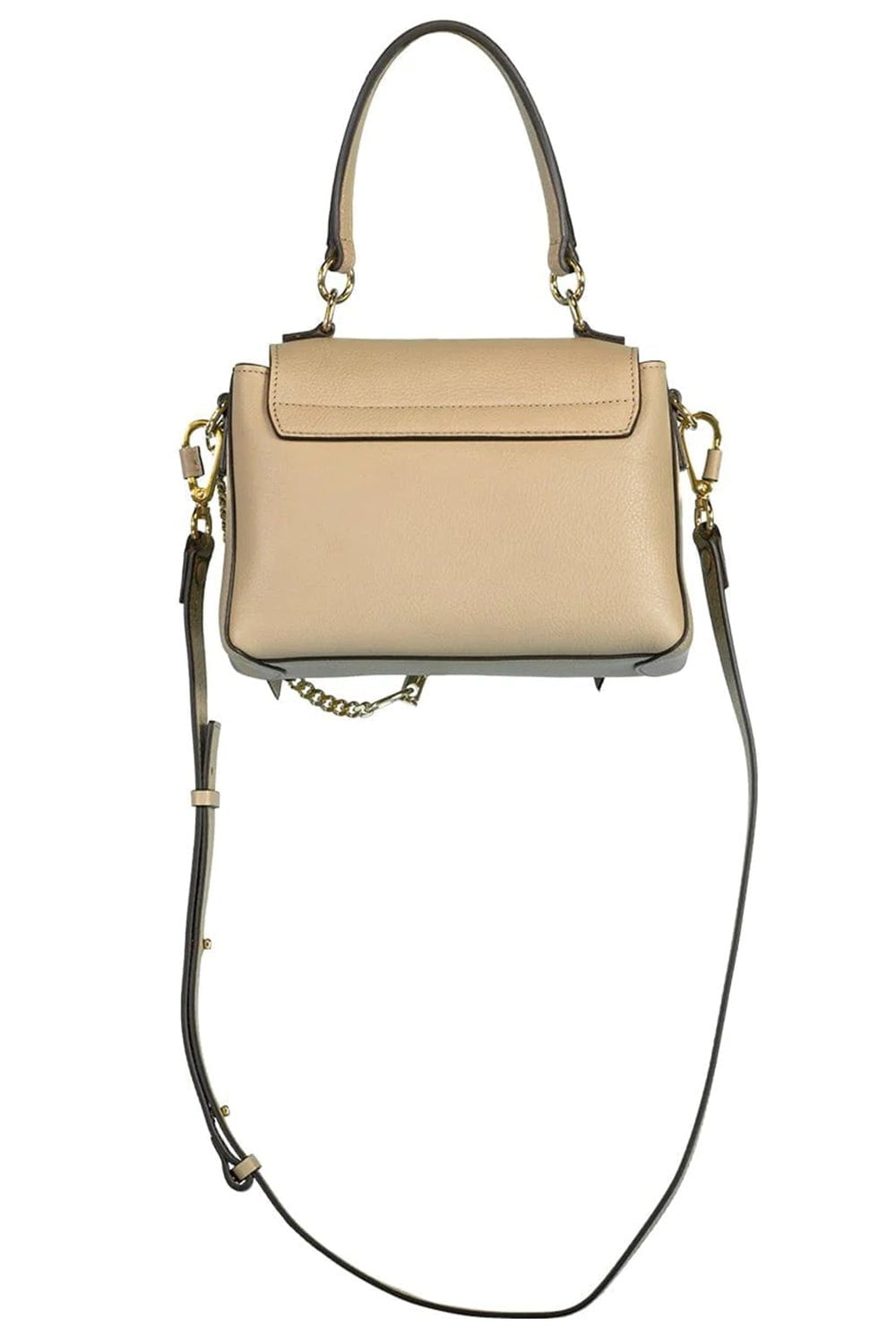 CHLOÉ-Grey Ring Detail Shoulder Bag-GREY