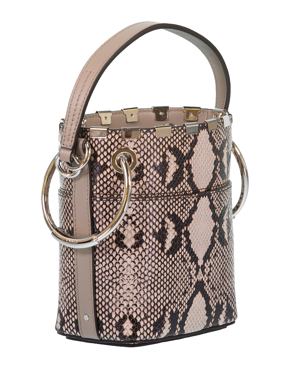 CHLOÉ-Mini Snake Roy Bucket Bag-GREY