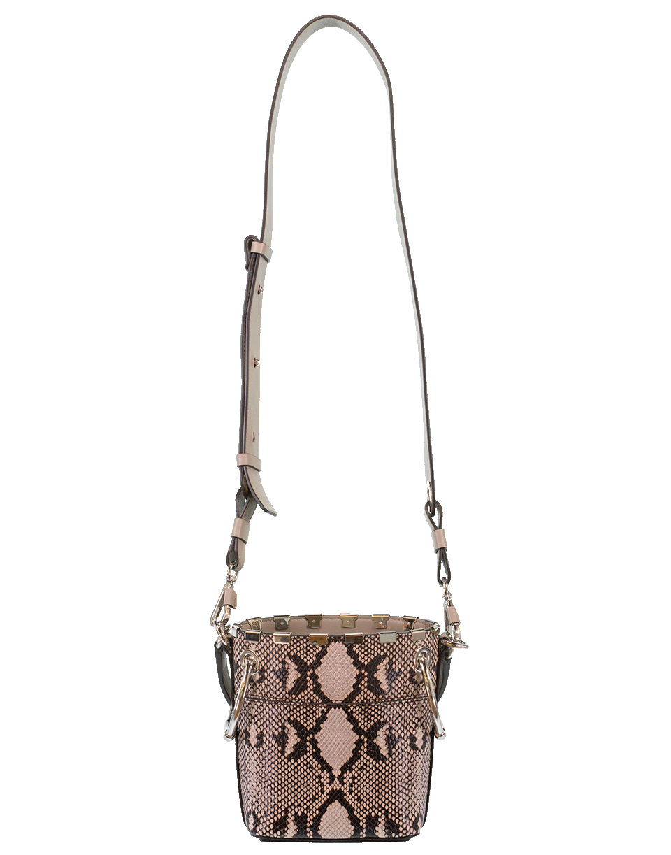 CHLOÉ-Mini Snake Roy Bucket Bag-GREY