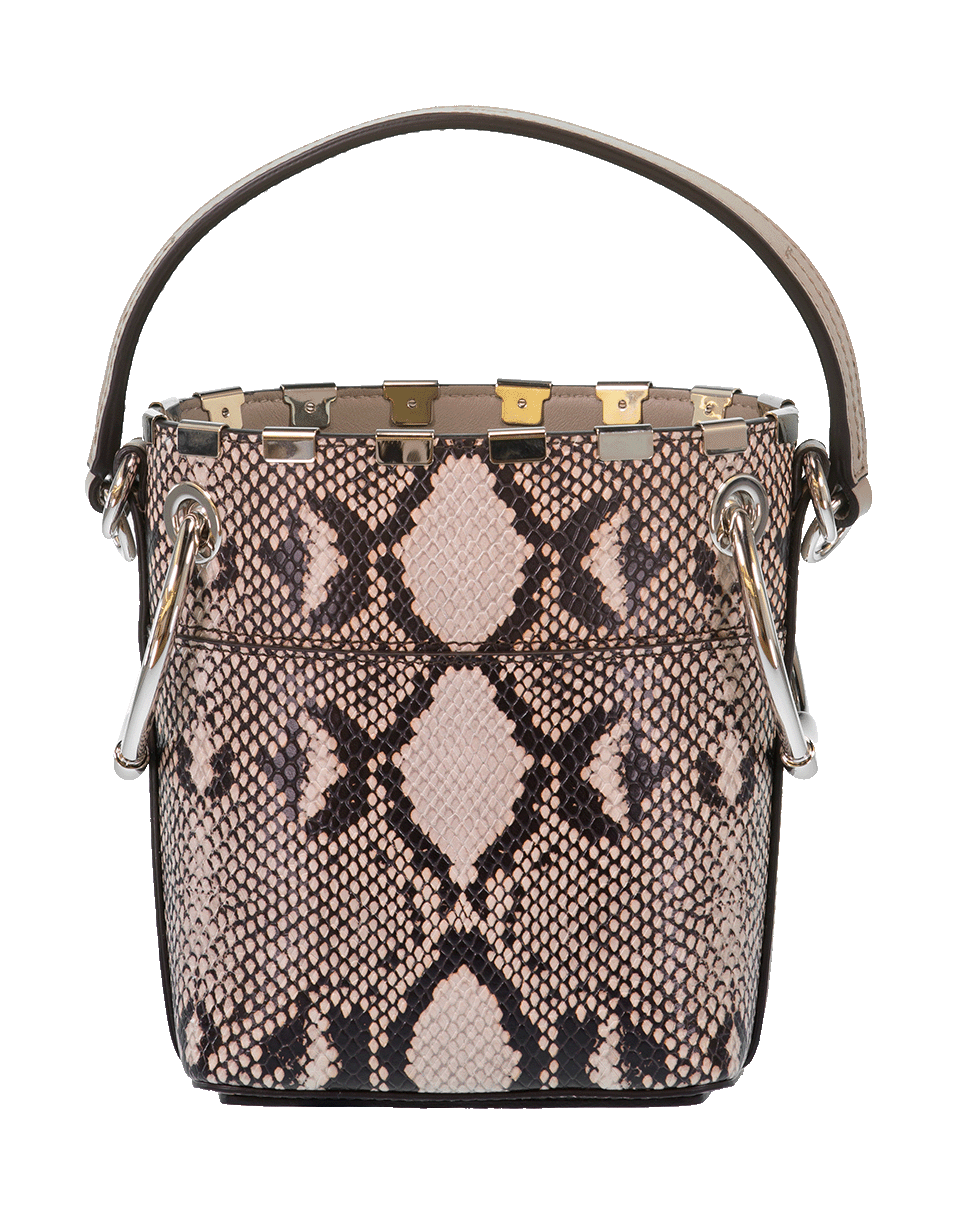 CHLOÉ-Mini Snake Roy Bucket Bag-GREY